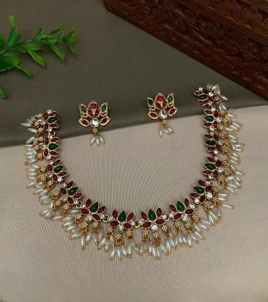 Lotus Beads Antique Set