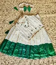 KZ004 - Green Cotton Lurex Skirt & Top 