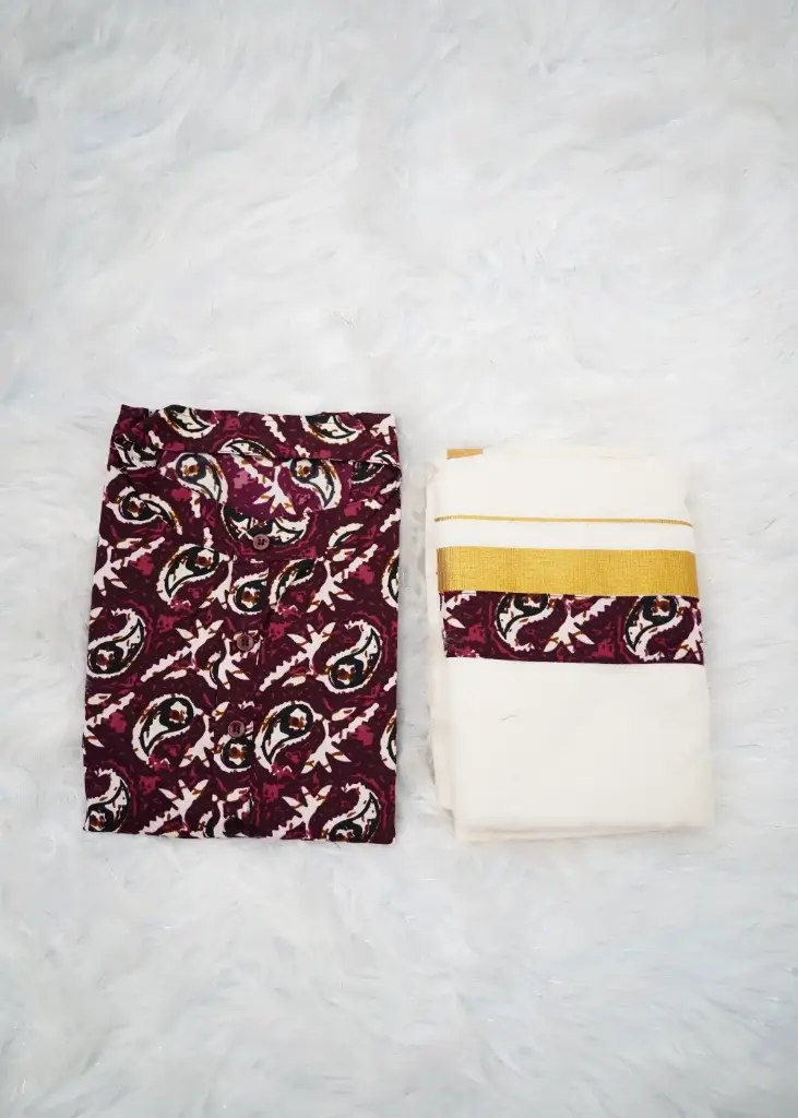 MQ002 Short Kurta with Dhoti Combo
