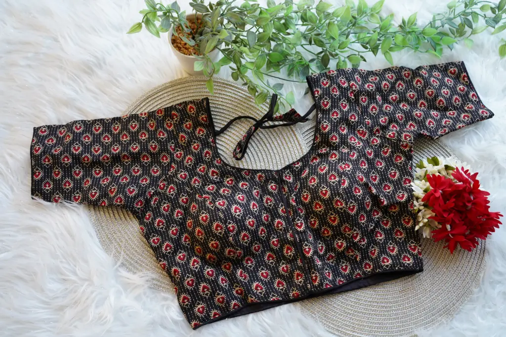 QB014 -  Ajrak Blouse