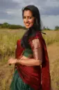 QD003 Organza Designer Dhavani Set