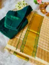 SS07 - Check Tissue Kerala Saree 