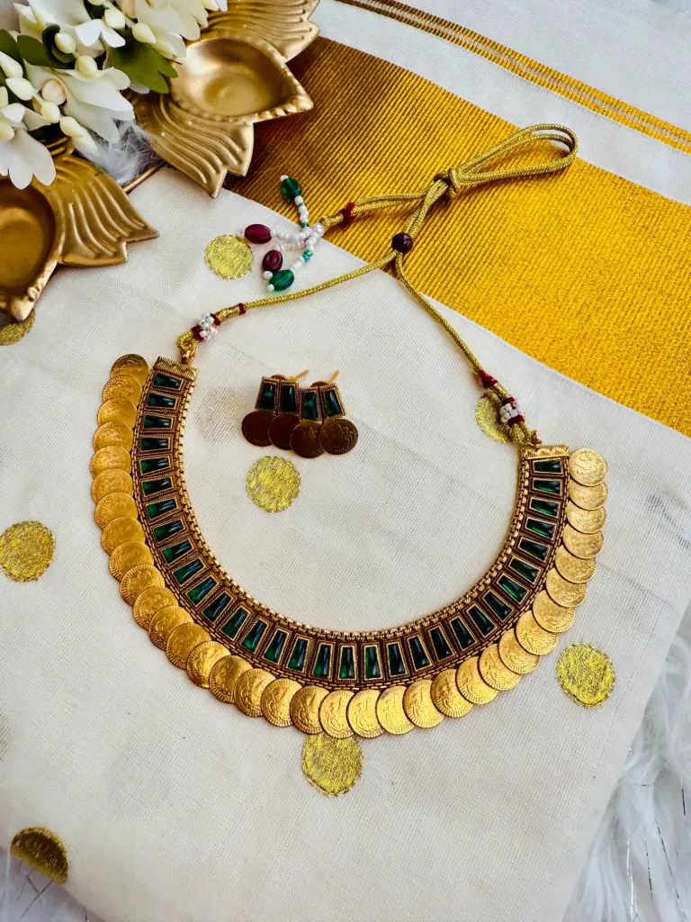 QJ013 Coin Kovai Necklace