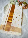 SS09 - Polka Embroidery Kerala Saree