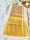 SS10 - Golden Temple Kerala Kasavu Saree