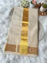 SS12 - Micro Check Kerala Kasavu Saree