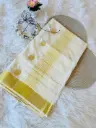 SS014 -  Polka Weave Check Saree