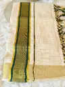 SS017-Checked Kerala Kasavu saree