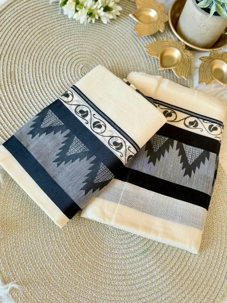 SM011-Black Temple Kara Set Munde