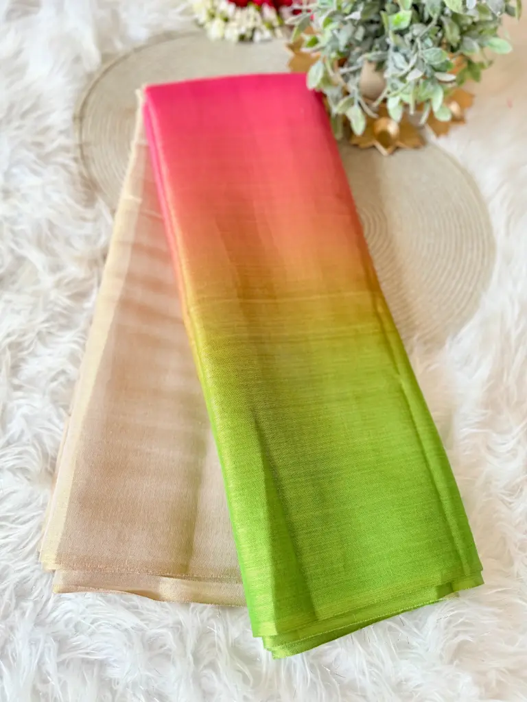 SS027-Multi Color Tissue Saree