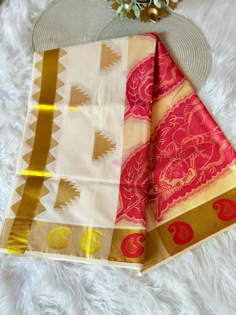 SS036- Unnikannan Kerala  Saree