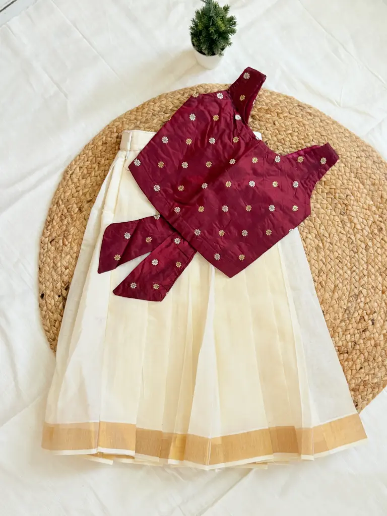 KZ015- Silk Butterfly Top & Skirt