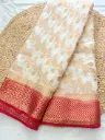 SS052- Georgette Contrast Border Saree 