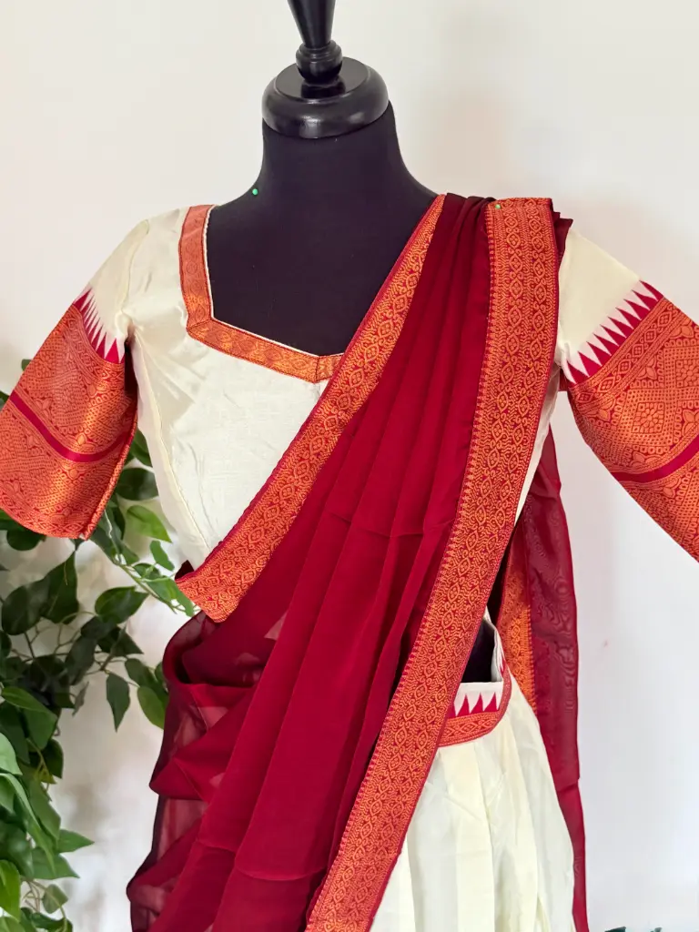 QD0023-Lichy Silk Dhavani Set