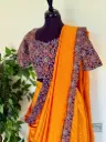 QD0026-Vichithra Silk Dhavani Set