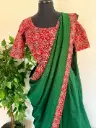 QD0027-Vichithra Silk Dhavani Set