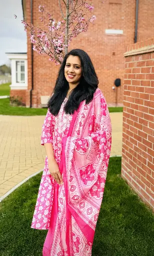 QS034 - Partywear Cotton Salwar Suit Set