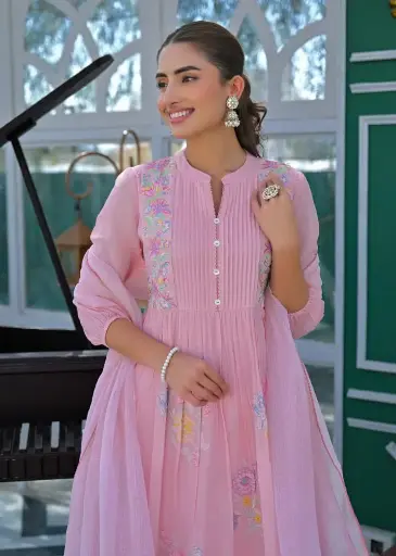 QS041 Premium Party-wear Mul-Cotton Salwar