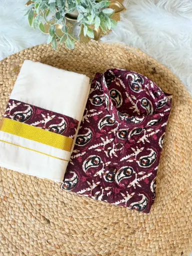 MQ002 Short Kurta with Dhoti Combo