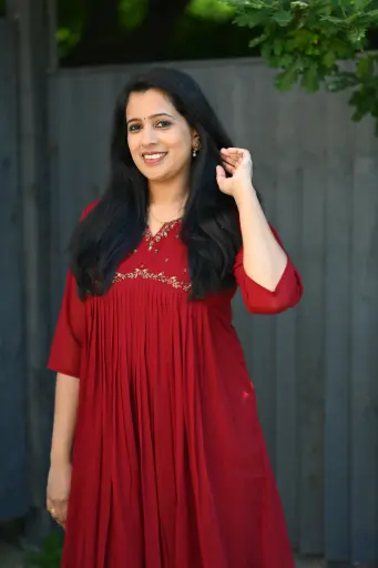 QS080 Aline Pleated Kurta