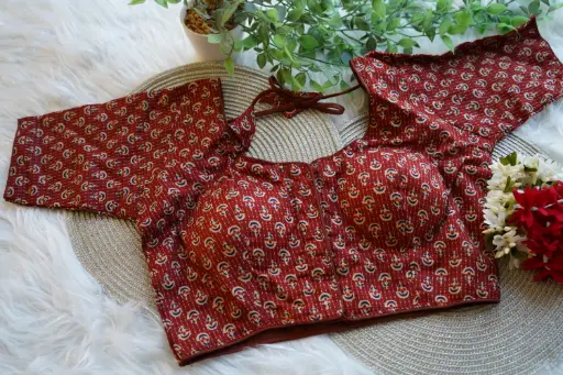 QB015 -  Ajrak Blouses