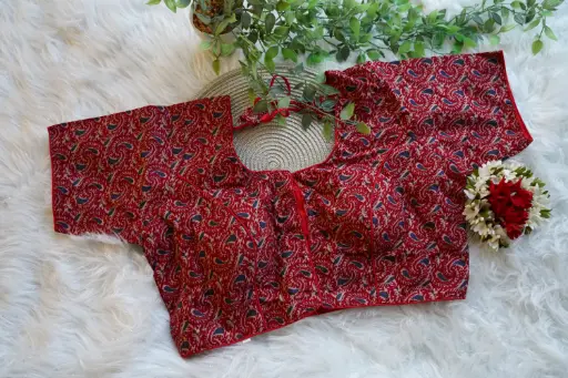 QB022 - Ajrak Blouses