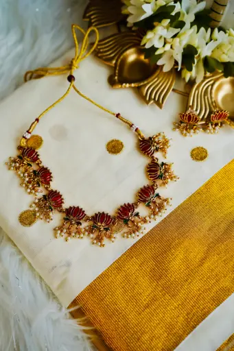QJ002-Lotus Pearl Necklace