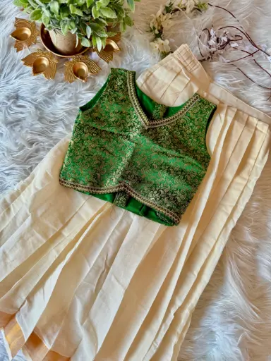 KZ011-Kerala Cotton Skirt & Top